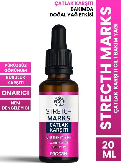 Strecth Marks Çatlak Karşıtı Cilt Bakım Yağı 20 Ml