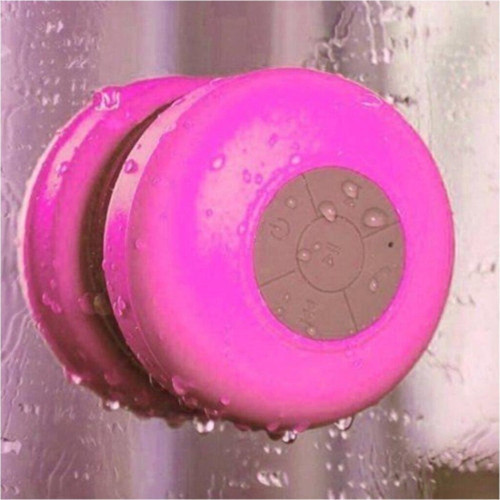 Su Geçirmez Mini Bluetooth Duş Hoparlörü Pembe