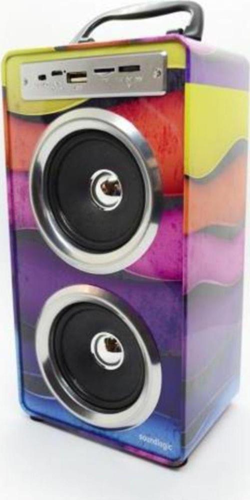 Çok Fonksiyonlu Bluetooth Büyük Renkli Hoparlör-Mp3- Ft950- Neon