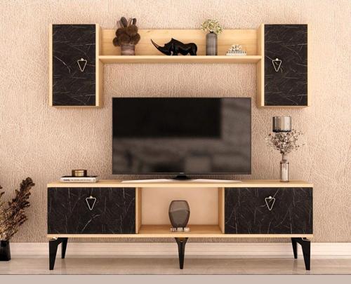 Sienna Tv Ünitesi Takımı Safirmeşe-Royalmermer