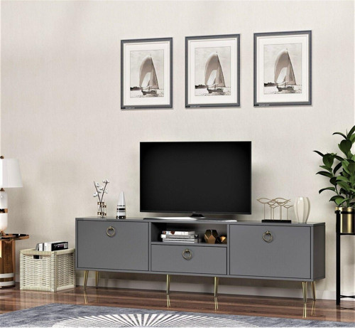 180 'Cm Sole Tv Sehpası Antrasit-Antrasit