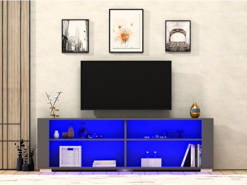Sonaa Led Aydınlatmalı , Tv Sehpası (Alt Modül) Antrasit-Antrasit
