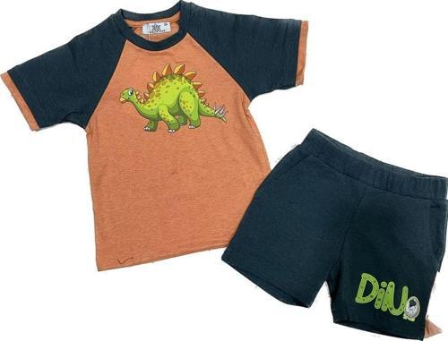 51513 Dinazorlu Şortlu Takım Turuncu Yeşil