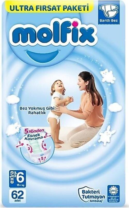 6 Numara Extra Large 62 Li Bebek Bezi