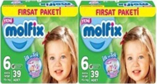 Bebek Bezi 6 Beden Ekstra Large Fırsat Paketi 39X2 68 Adet