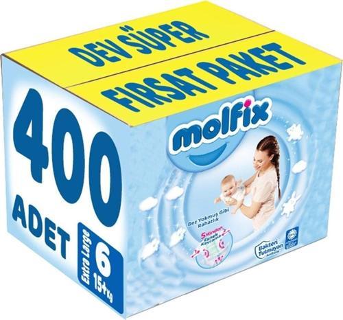 Bebek Bezi Beden:6 (15 Kg) Extra Large 400 Adet Dev Süper Fırsat Pk