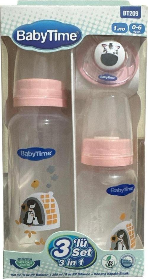 Baby Time 3 Lü Biberon Set