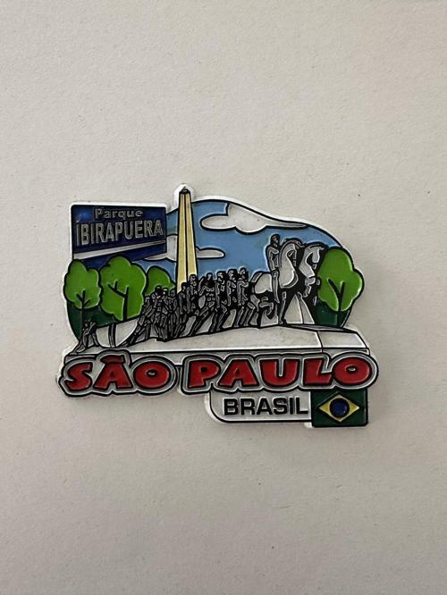 Brezilya Sao Paulo Plastik Magnet