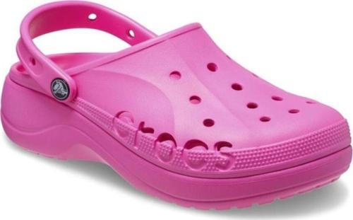 Baya Platform Clog Terlik - Neon Pembe