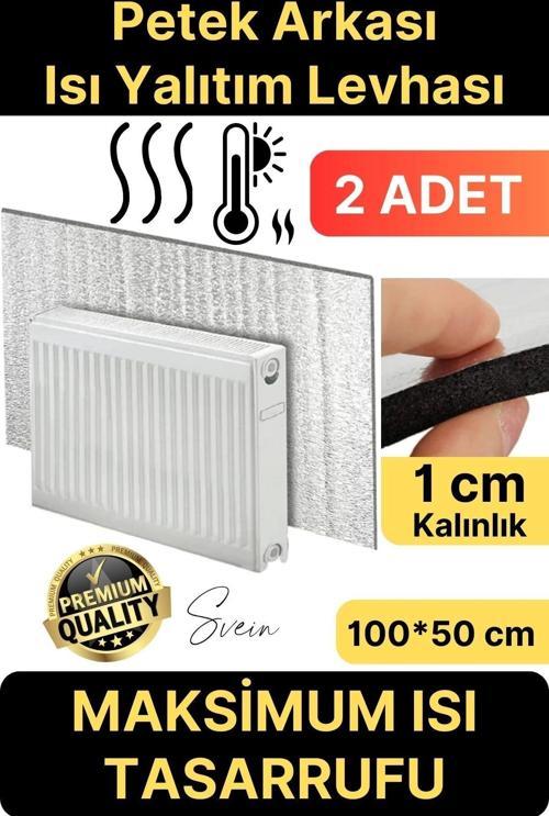 2 Adet Petek Arkası 1 Cm Isı Yalıtım Levhası Radyatör Izolasyon Kalorifer Ev Ofis Tasarruf Arkalığı