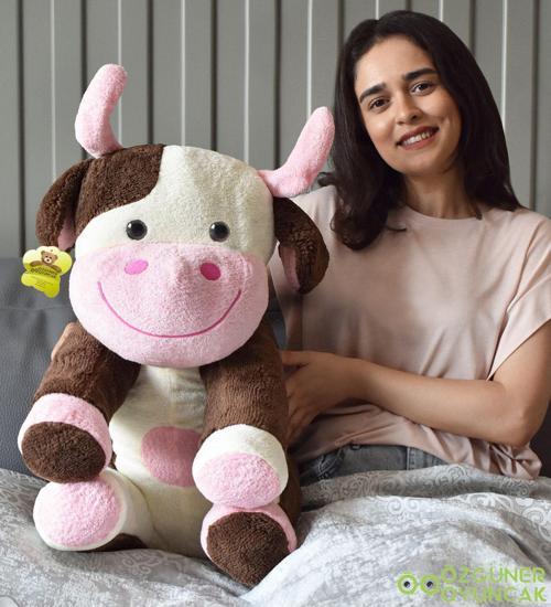 Sevimli Oturan İnek Peluş Oyuncak – Rahatlatıcı Ve Şirin Arkadaş