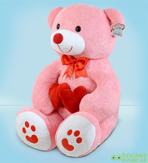 Özgüner 100 Cm Pembe Bobo Peluş Ayıcık