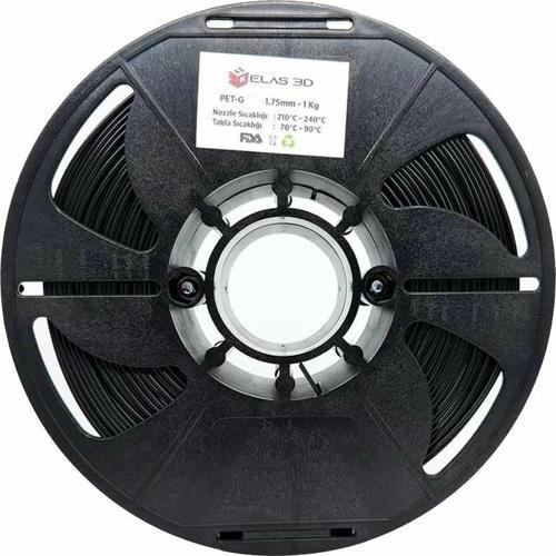 Elas PetG Filament Siyah 1.75mm 1Kg