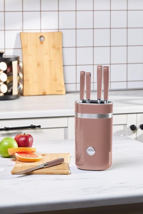 Mastermaıd Rosegold 6 Parça Standlı Bıçak Seti