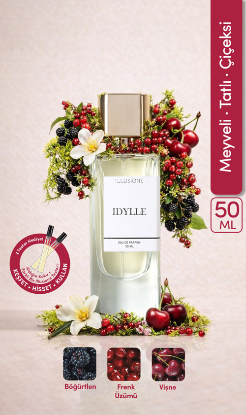 Idylle Edp Kadın Parfüm 50Ml | Meyveli-Şekerli-Çiçeksi | Vişne, Ahududu, Yasemin, Paçuli