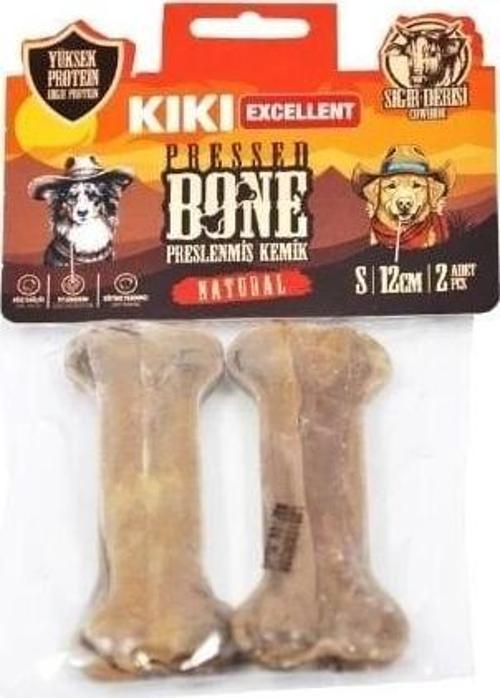 Sığır Derisinden Pres Kemik Köpek Ödülü 12 Cm 2 Adet Naturel