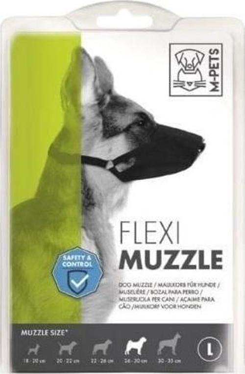 Flexi Ayarlanabilir Bez Köpek Ağızlığı Large