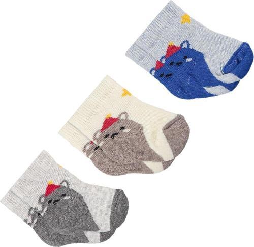 Erkek Bebe Havlu Üçlü Set 1 Ay,6 Ay Çorap