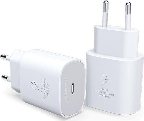 PD25B 3.0A 25W PD 1xType-C Port Çıkışlı Şarj Cihazı - Beyaz