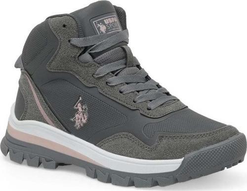 U.S. Polo Assn Sagan Hı Kauçuk Taban Outdoor Kadın Bot Gri 37