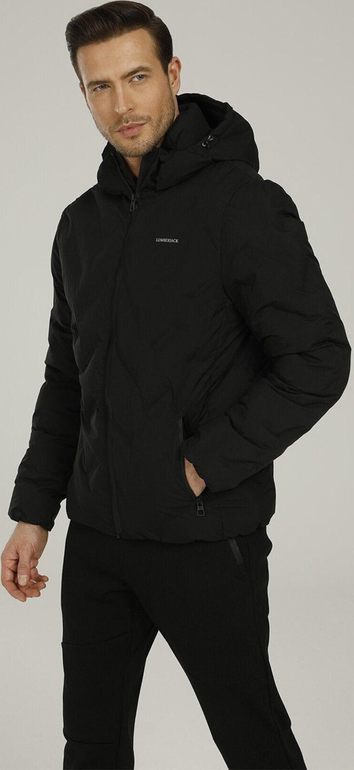 Sn17 Henry Coat 1Pr Siyah Erkek Kısa Kaban Siyah 2XL