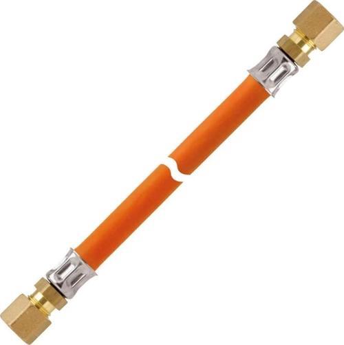 CF8(RVS8)-CF8(RVS8) 100cm Bakır Boru Bağlantılı 10 Bar Tekne Gaz Hortumu