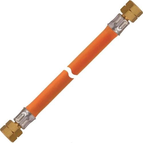G1/4 - G1/4 80cm Bakır Boru Bağlantılı 10 Bar Gaz Hortumu