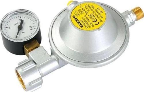 Karavan/Tekne Regülatör Basicone Stg2 Düz G12-G1/4 Manometreli