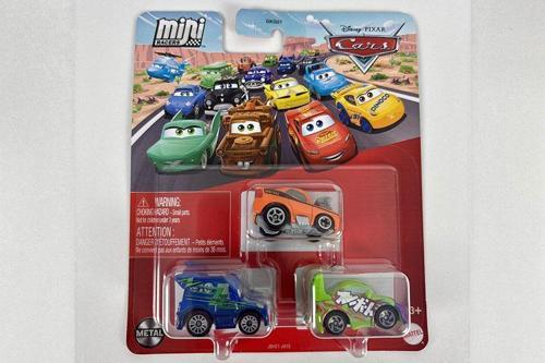 Disney Pixar Cars - Üçlü Mini Racers - DJ & Snot Rod & Wingo (1:110)