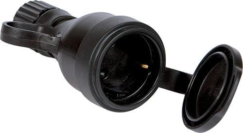 WaterProof IP44 Kauçuk Kapaklı Dişi Priz Başlığı