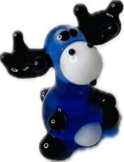 El Yapımı Mini Murano Cam Geyik Biblo A148-08