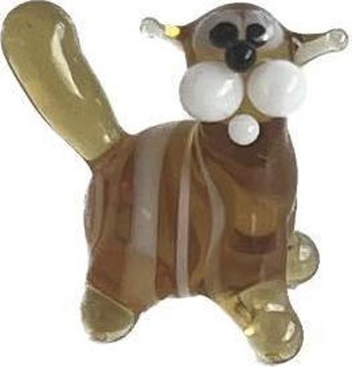 El Yapımı Mini Murano Cam Kedi Biblo A105-01