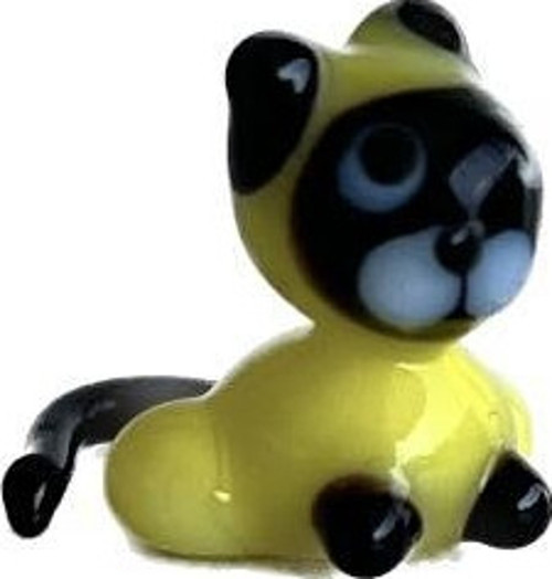 El Yapımı Mini Murano Cam Kedi Biblo A116-03