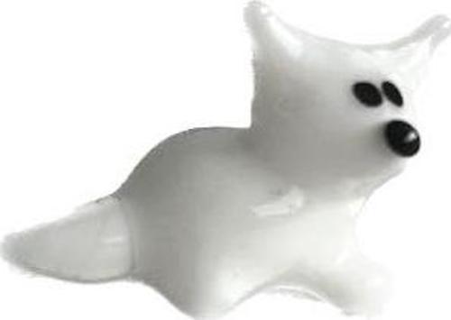 El Yapımı Mini Murano Cam Köpek Biblo A108-02