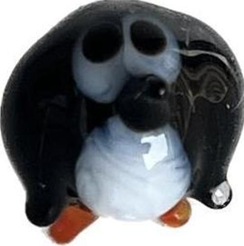 El Yapımı Mini Murano Cam Kuş Biblo A136-03