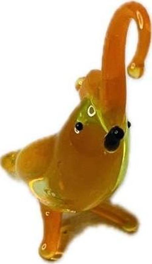 El Yapımı Mini Murano Cam Kuş Biblo A150-03