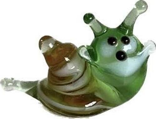 El Yapımı Mini Murano Cam Salyangoz Biblo A135-04