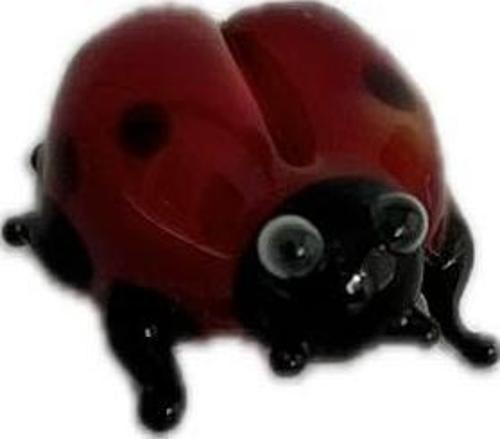 El Yapımı Mini Murano Cam Uğur Böceği Biblo A145-05