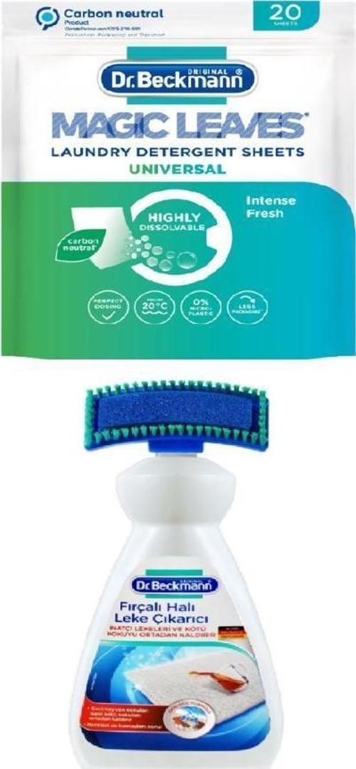 FIRÇALI HALI LEKE ÇIKARICI 650 ML +  MAGIC LEAVES-CAMASIR DETERJAN GENEL KULLANIM