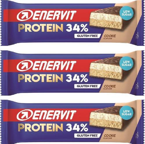 ENERVİT COOKIE LOW SUGAR - KURABİYELİ PROTEİN BAR 55GR X 3 ADET