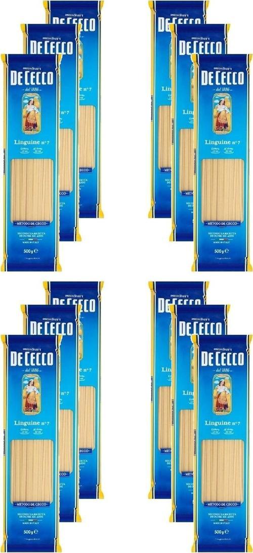 DECECCO LINGUINE / YASSI ÇUBUK MAKARNA 500G x 12 ADET