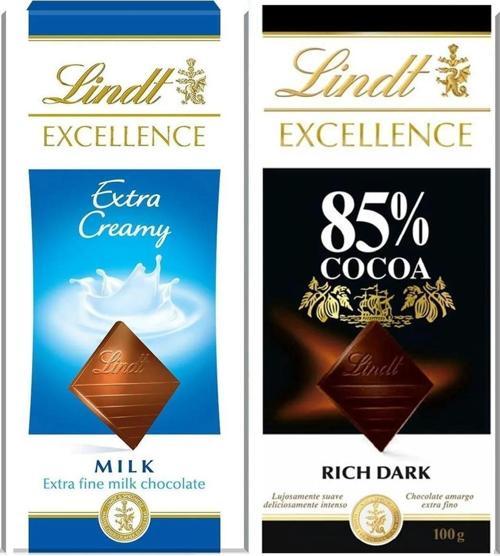 Excellence Mılk Extra Creamy 100gr. Bol Sütlü + Dark Chocolate %85 Cacao 100 Gr.
