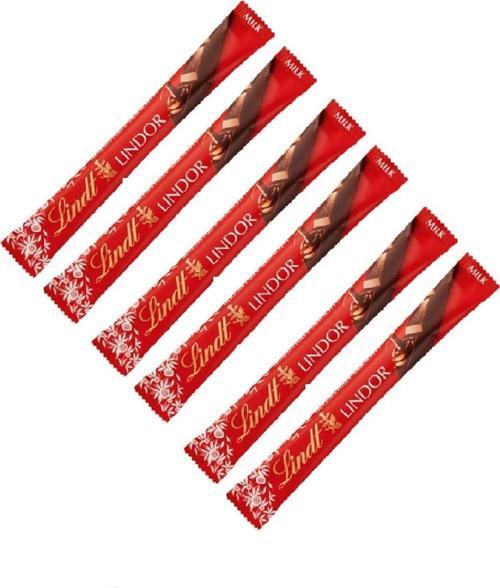 LINDT LINDOR MILK STICK 38G X 6 ADET