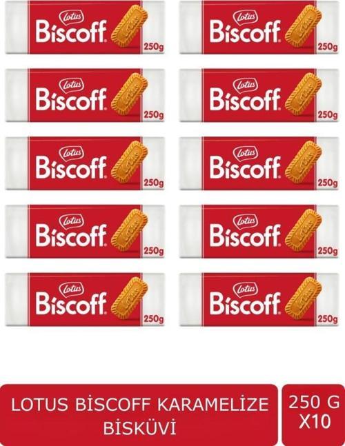 Biscoff Karamelize Bisküvi 250 gr x 10 Adet Lotus250Gr