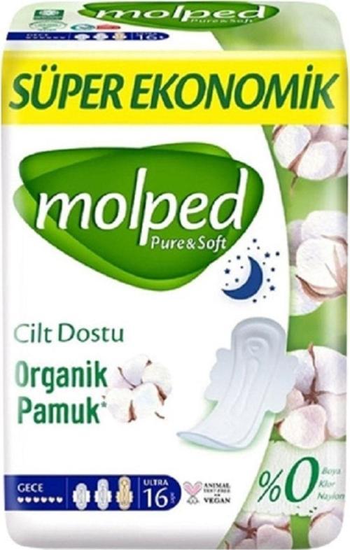 Hijyenik Ped Pure & Soft Extra Long Gece 16'Lı X 16 Adet