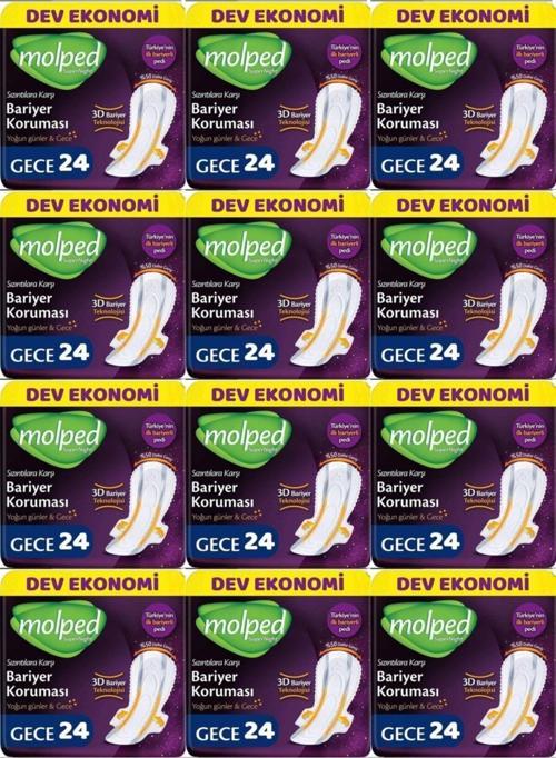 Supernight Gece Dev Hijyenik Ped 24 Lü 12 Adet