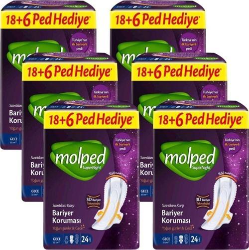 Supernight Gece Dev Hijyenik Ped Paketi 24'Lü X 6 Paket 2200003203028