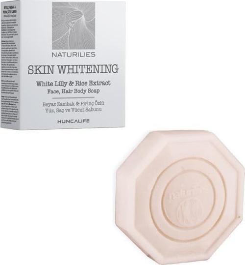 Naturilies Skin Whitening Beyaz Zambak ve Pirinç Özlü Beyazlatıcı Yüz-Saç-Vücut Sabunu 90 GR