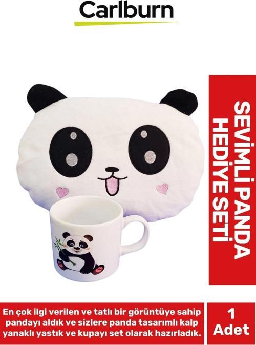 Özel Üretim 14 Şubat Sevgili Hediye Gift Arkadaş Manita Sevimli Panda Kupa Bardak Hediye Seti
