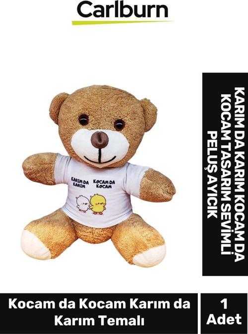 Özel Üretim Sevgililer Günü Hediye Gift Karım Da Karım Kocam Da Kocam Tasarım Sevimli Peluş Ayıcık